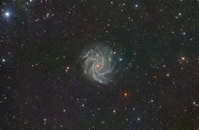 La galaxie du feu d'artifice