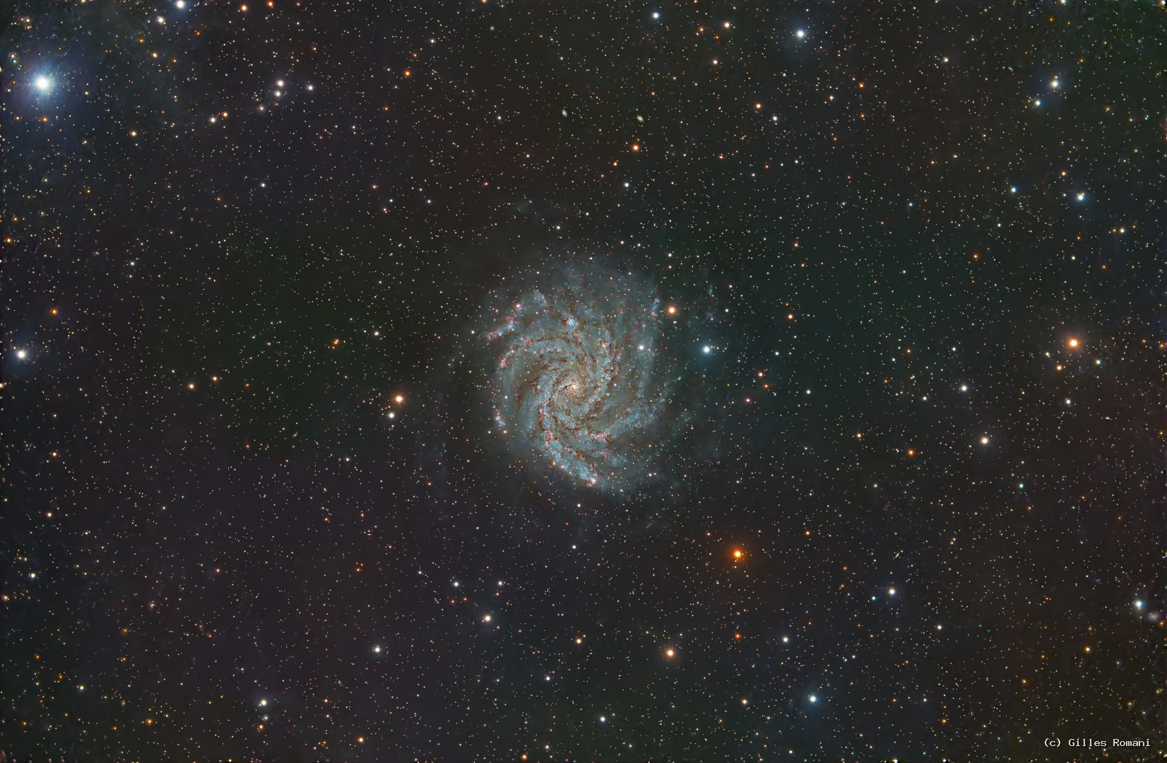 La galaxie du feu d'artifice